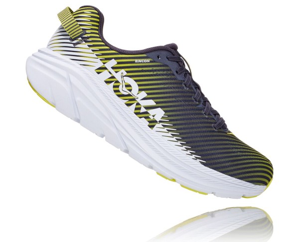 Hoka One One Rincon 2 Mens UK - Grey / White Road Running Shoes - GHESB6429